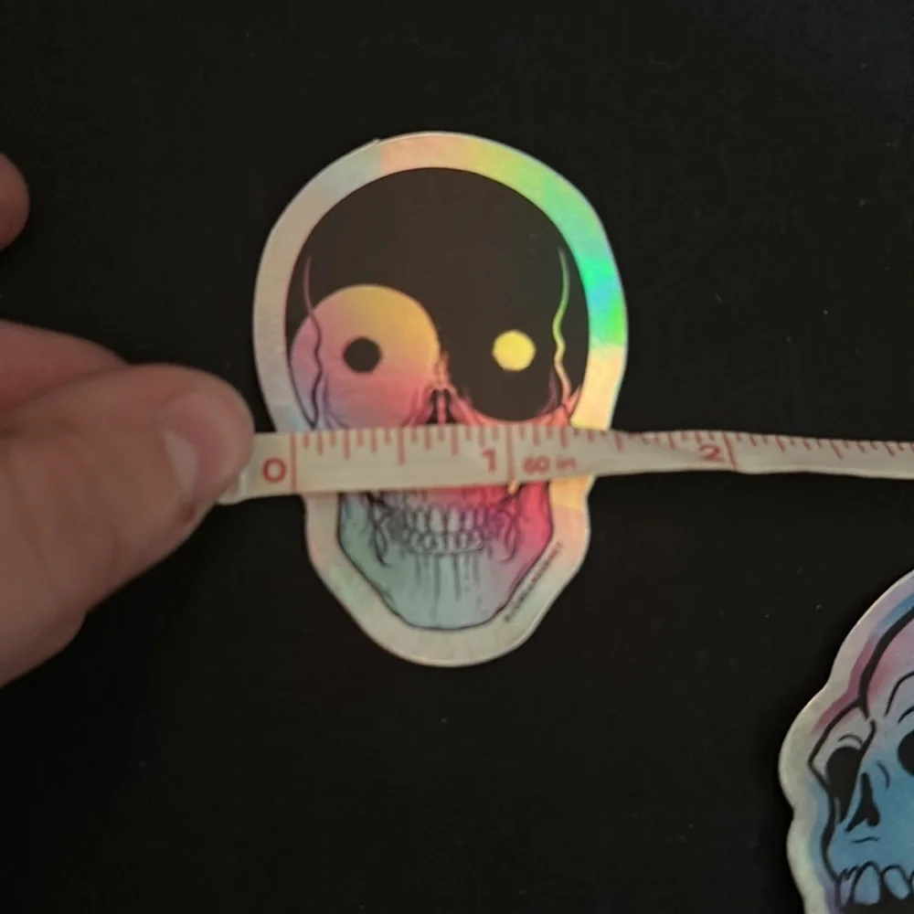 Holographic skull stickers/decals